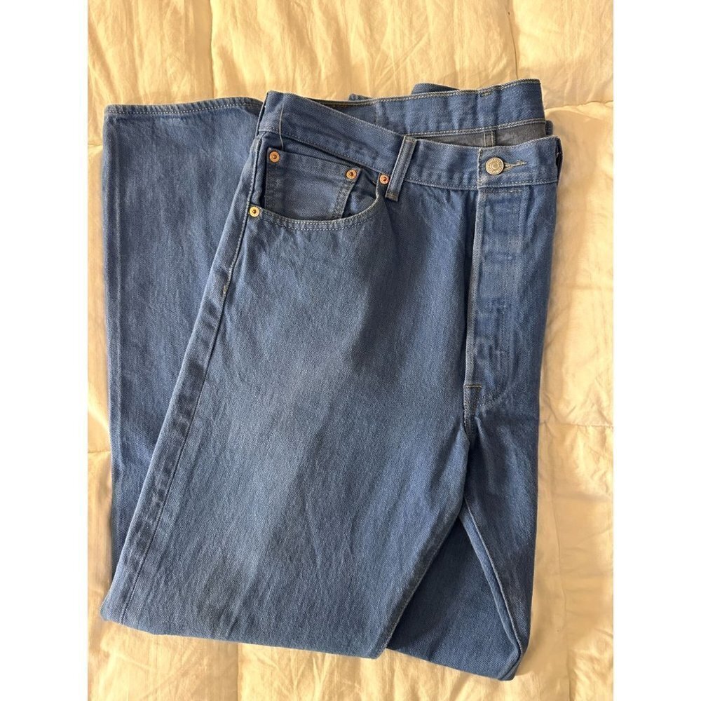 Levi's 501XX Men's Jeans Denim Straight Leg Buttoned  Blue W36 L34